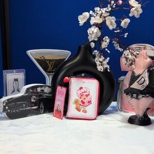 Strawberry Shortcake Wallet With Strawberry Pull Charm